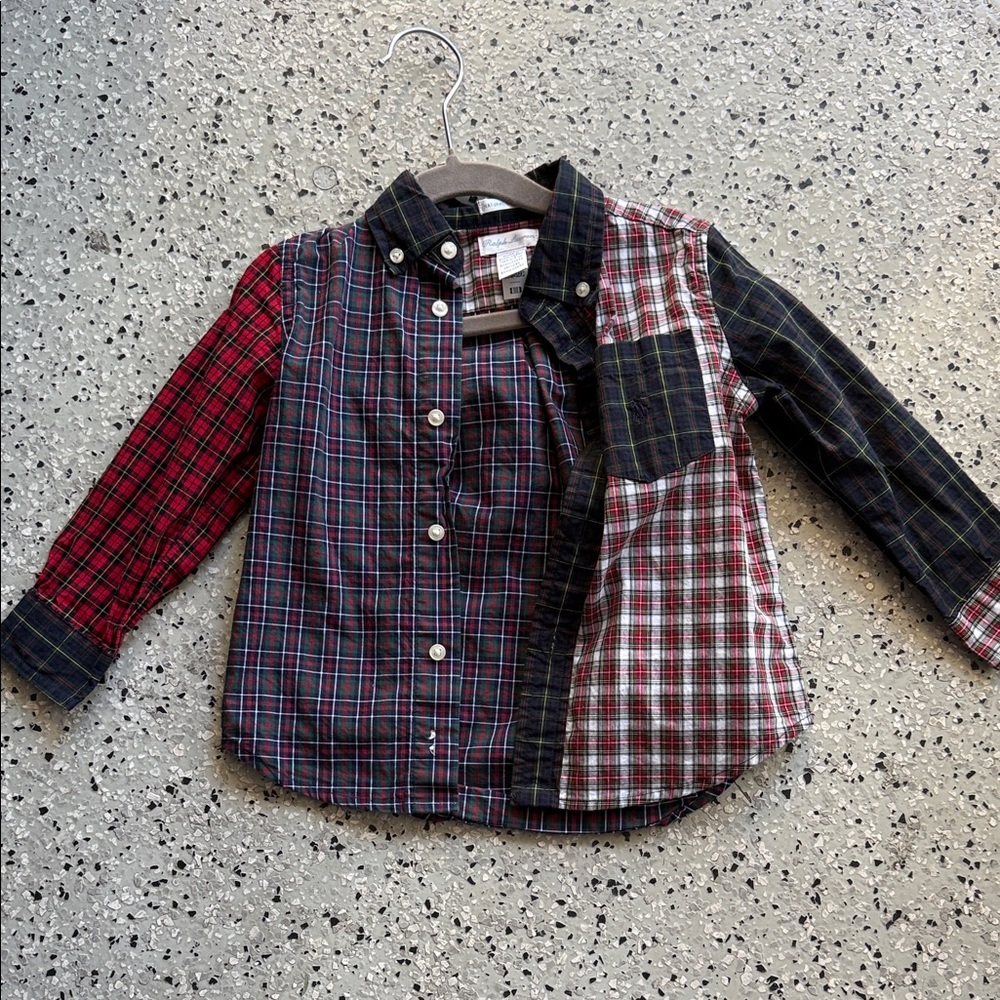 Polo by Ralph Lauren Multicolor Plaid Kids Button Down Shirt 24m
